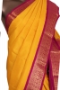 Pure Handloom Yellow Kanjeevaram Silk Saree